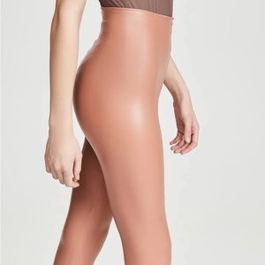 Commando Leggings Faux Leather High Waisted in Cocoa S